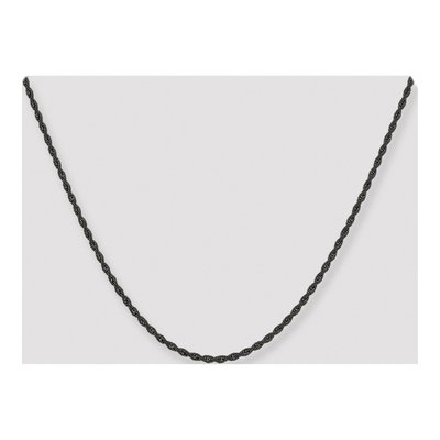 Black Stainless Steel 2.4mm Rope Chain – view 5