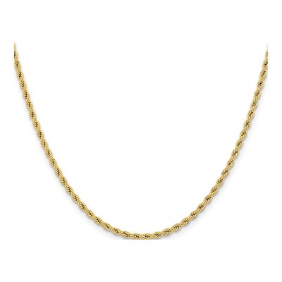 Stainless Steel 2.4mm Rope Chain – view 3