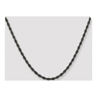 Black Stainless Steel 4mm Rope Chain – view 5