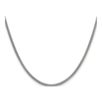 Stainless Steel 2.5mm Bismark Chain – view 3