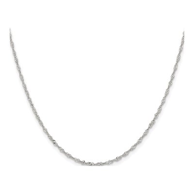 Stainless Steel 2mm Singapore Chain – view 3