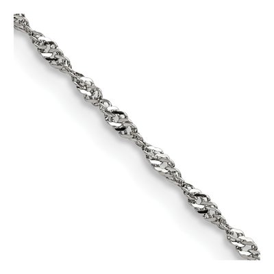 Stainless Steel 2mm Singapore Chain