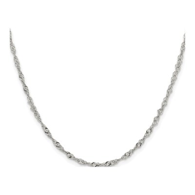 Stainless Steel 2.5mm Singapore Chain – view 3