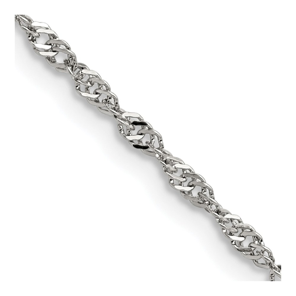 Stainless Steel 2.5mm Singapore Chain