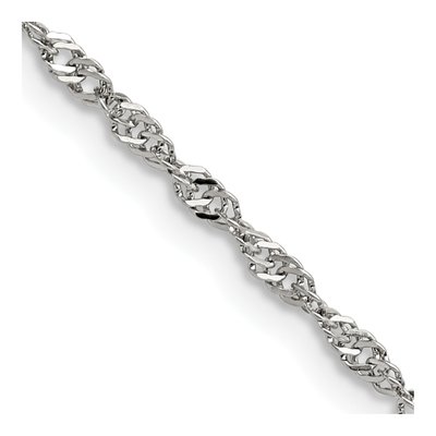 Stainless Steel 2.5mm Singapore Chain