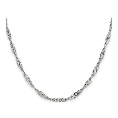 Stainless Steel 3mm Singapore Chain – view 3