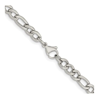 Men's Stainless Steel 5.3mm Figaro Chain – view 4