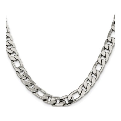 Men's Stainless Steel 8.4mm Figaro Chain – view 3