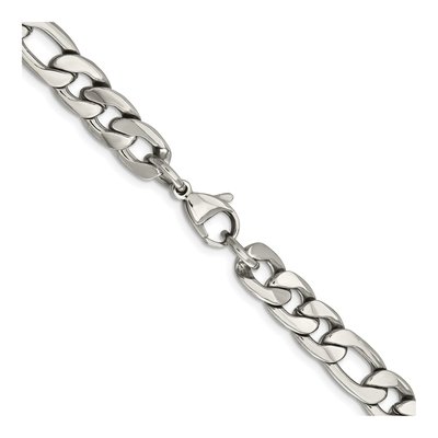 Men's Stainless Steel 8.4mm Figaro Chain – view 4