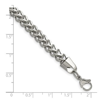 Stainless Steel 5.5mm Franco Chain Bracelet – view 4