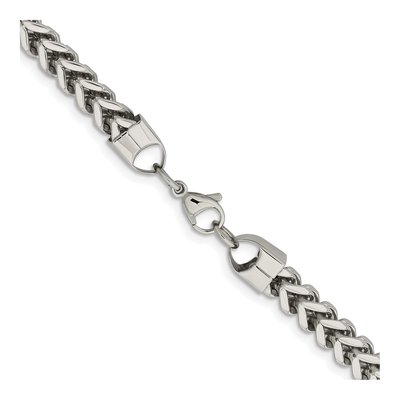Men's Stainless Steel 6.75mm Franco Chain – view 4