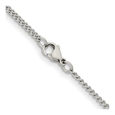Stainless Steel 2.25mm Round Curb Chain – view 4