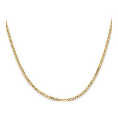Stainless Steel 2.25mm IP Round Curb Chain – view 3