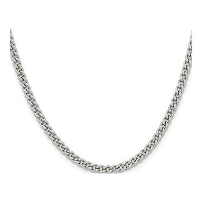 Stainless Steel 4mm Round Curb Chain – view 3