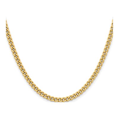Stainless Steel 4mm IP Round Curb Chain – view 3