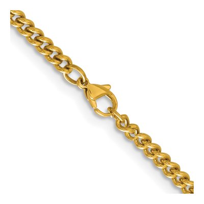 Stainless Steel 4mm IP Round Curb Chain – view 4