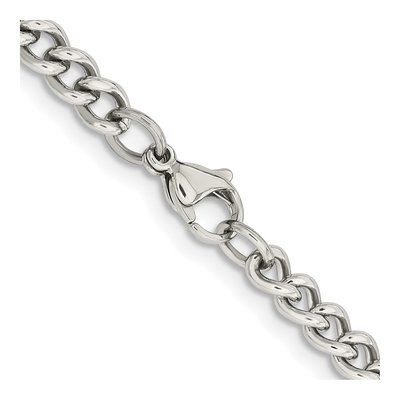 Stainless Steel 5.3mm Round Curb Chain – view 4