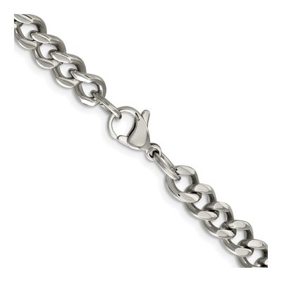 Men's Stainless Steel 6.75mm Curb Chain – view 4
