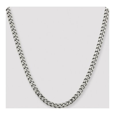 Men's Stainless Steel 6.75mm Curb Chain – view 5