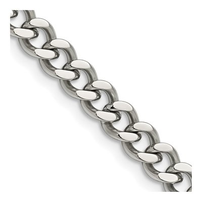 Men's Stainless Steel 6.75mm Curb Chain
