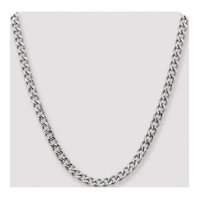Men's Stainless Steel 7.5mm Curb Chain – view 5