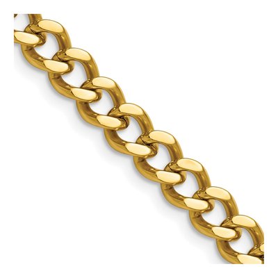 Men's Stainless Steel 7.5mm IP Curb Chain