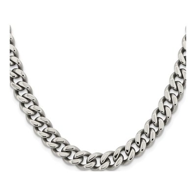 Men's Stainless Steel 9.5mm Curb Chain – view 3