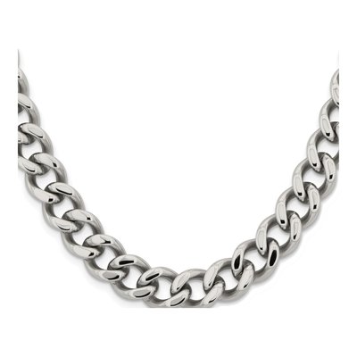 Men's Stainless Steel 11.5mm Curb Chain – view 3