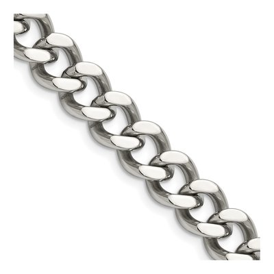 Men's Stainless Steel 11.5mm Curb Chain