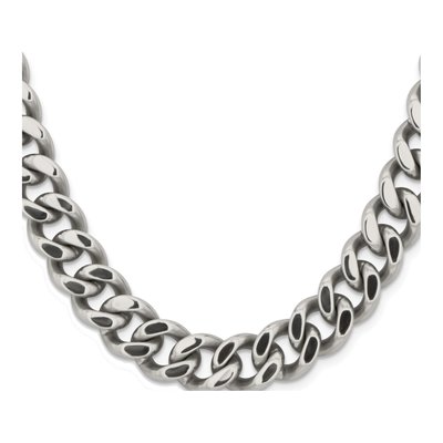 Men's Stainless Steel 13.75mm Curb Chain – view 3