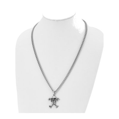 Stainless Steel Skull Pendant Necklace – view 5