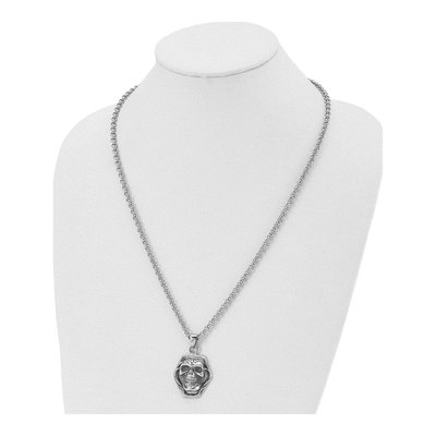 Stainless Steel Skull Pendant Necklace – view 5