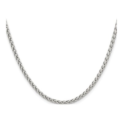 Men's Stainless Steel 3mm Wheat Chain – view 3