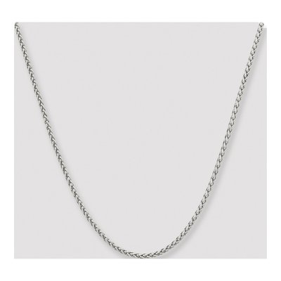 Men's Stainless Steel 3mm Wheat Chain – view 5