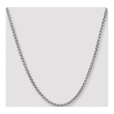 Men's Stainless Steel 4mm Wheat Chain – view 5