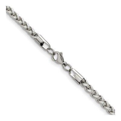 Men's Stainless Steel 5mm Wheat Chain – view 4