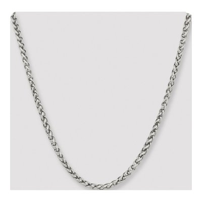 Men's Stainless Steel 5mm Wheat Chain – view 5