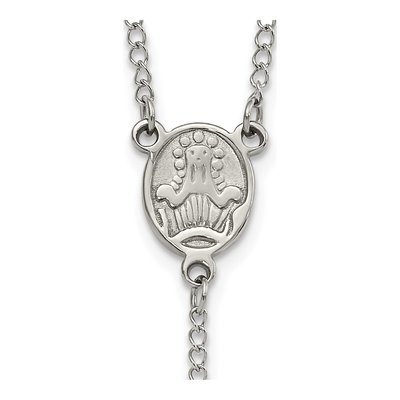 Stainless Steel Beaded Rosary Necklace – view 8
