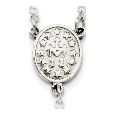 Stainless Steel Beaded Rosary Necklace – view 7