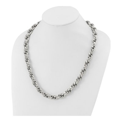 Men's Chisel Stainless Steel 24in Oval Link Chain – view 6