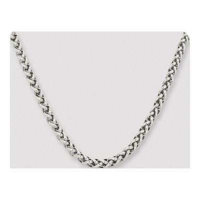 Men's Stainless Steel 6mm Wheat Cable Chain – view 5
