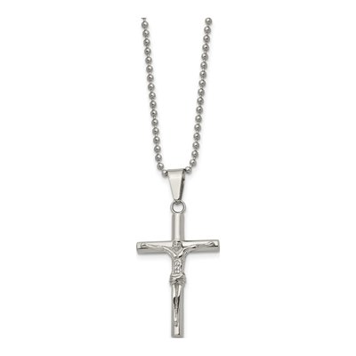 Stainless Steel Crucifix Pendant Necklace – view 4