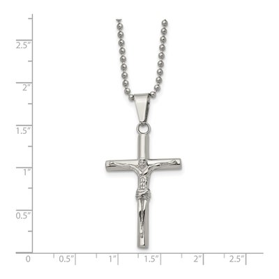 Stainless Steel Crucifix Pendant Necklace – view 6