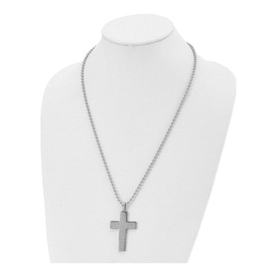 Stainless Steel Cross Pendant Necklace – view 5