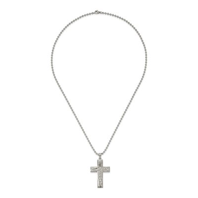 Stainless Steel Cross Pendant Necklace – view 6