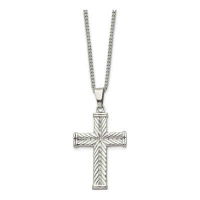 Stainless Steel Cross Pendant Necklace – view 4