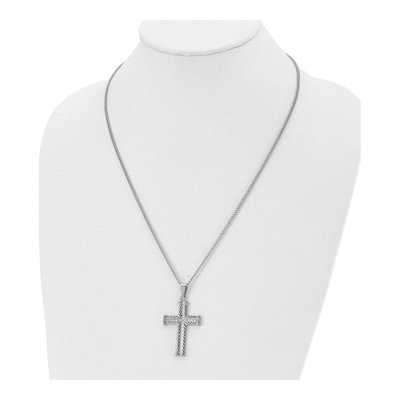 Stainless Steel Cross Pendant Necklace – view 5