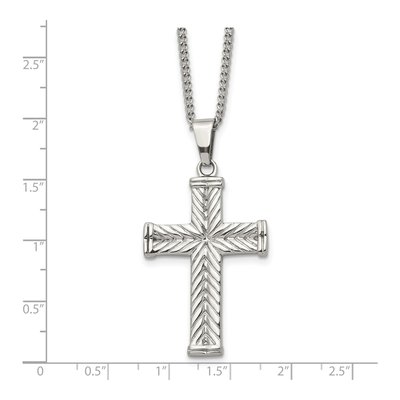 Stainless Steel Cross Pendant Necklace – view 6