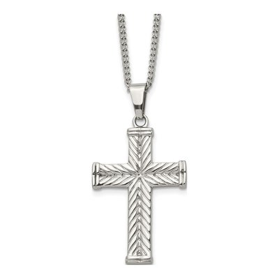 Stainless Steel Cross Pendant Necklace