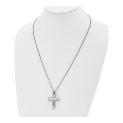 Stainless Steel Cross Pendant Necklace – view 5